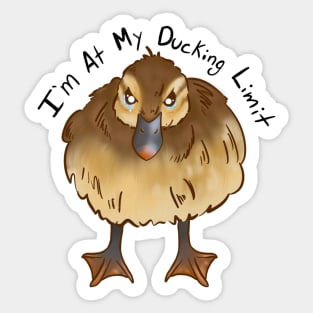 Angry Duck Sticker